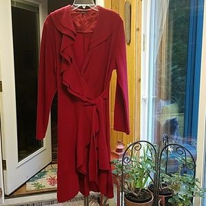 Knee length wool coat